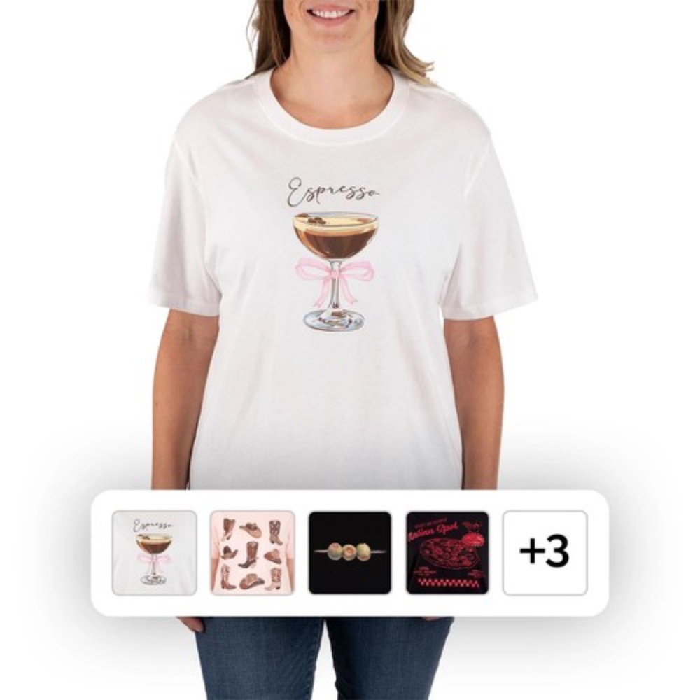 State of Mine Women's Graphic Tee ESPRESSO Size XL